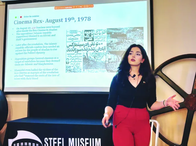 YSU senior details atrocities of Islamic Republic at lecture